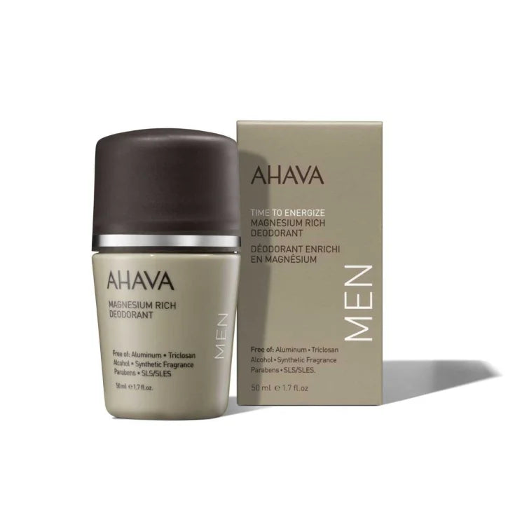 Ahava srl Dags att ge energi åt magnesiumdeodoranten Rich Man Ahava 50 ml