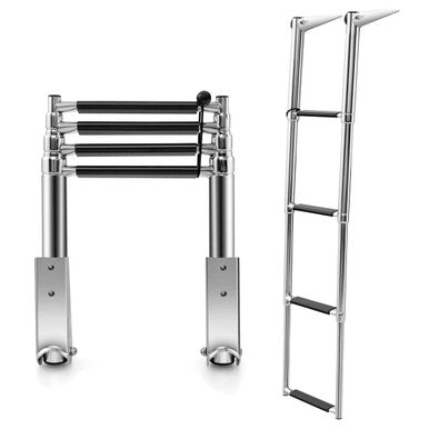 4-Step Telescoping Folding Boat Ladder