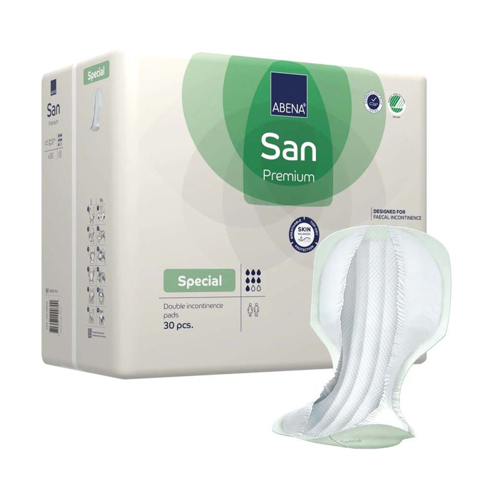 Abena San Premium Special Bladder Protection Pads, Case of 120
