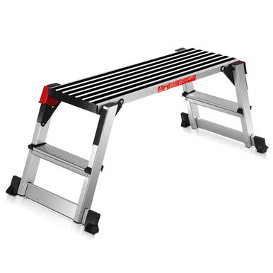 Heavy-Duty Portable Bench Aluminum Folding Step Ladder