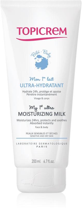 Topicrem Baby Mon 1st Lait corps ultra hydratant longue durée 200ml