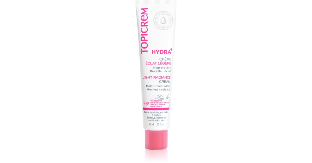 Topicrem HYDRA+ Leichte feuchtigkeitsspendende Aufhellungscreme 40 ml