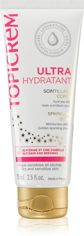Topicrem Ultra Sparkling Body Moisturizer 75ml