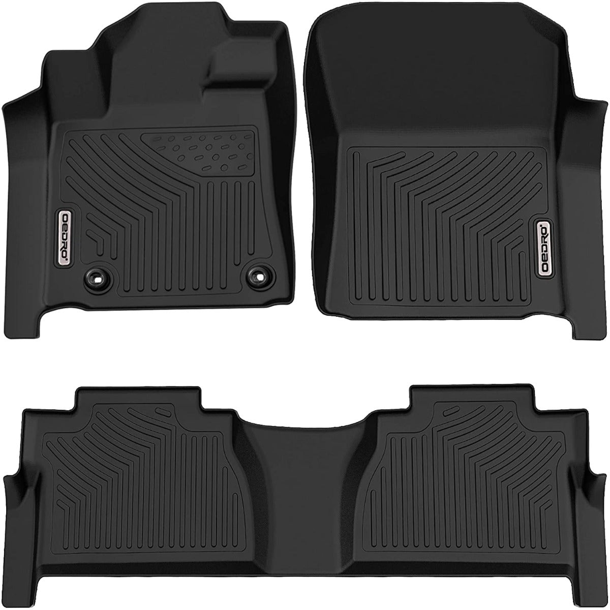 OEDRO Floor Mats for  2014-2021 Toyota Tundra Double Cab - Crew Max Cab, Don't Fit The 2nd Row with The Underseat Storage