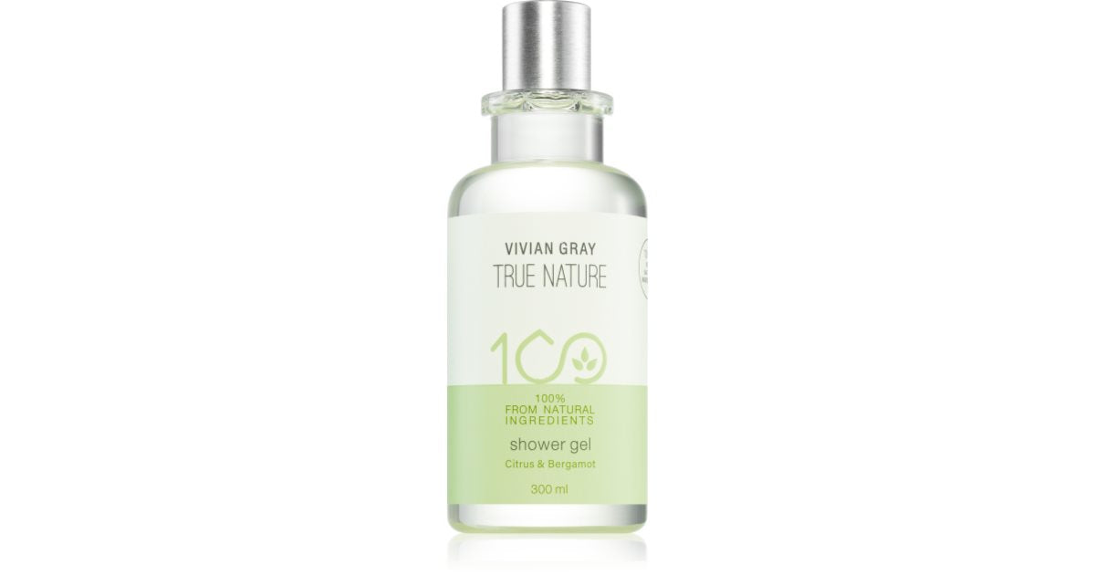 Vivian Gray True Nature Citrus & Bergamot rensende dusjgelé 300 ml