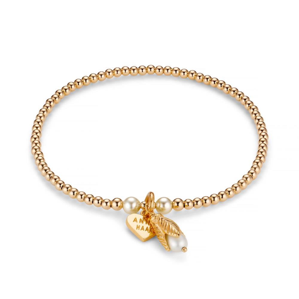 Annie Haak Hera Pearl Gold Plated Charm Bracelet - Petal Pearl Matron Inn