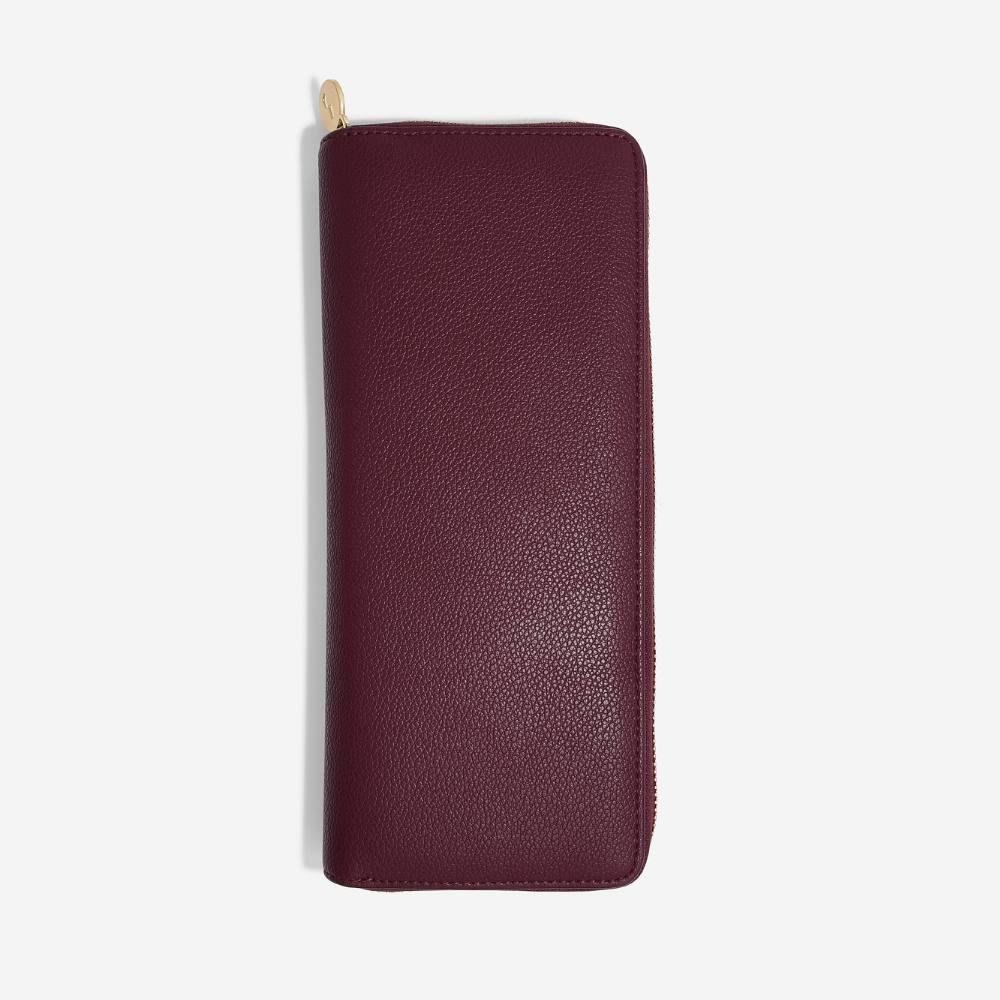 Annie Haak Stackers Jewellery Roll - Burgundy