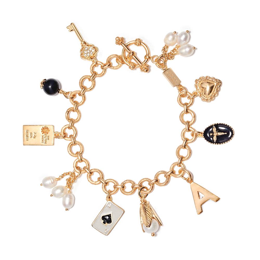 Annie Haak Myriad of Charms Gold Plated Bracelet