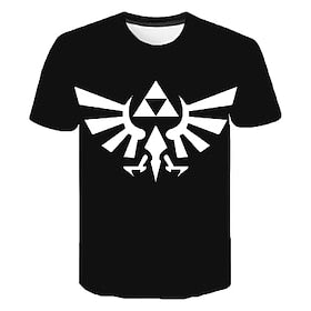 La légende de Zelda : les larmes du royaume Lien Princesse Zelda Manches Ajustées Animé 3D Art graphique Pour Couple Homme Femme Adulte Mascarade Impression 3D