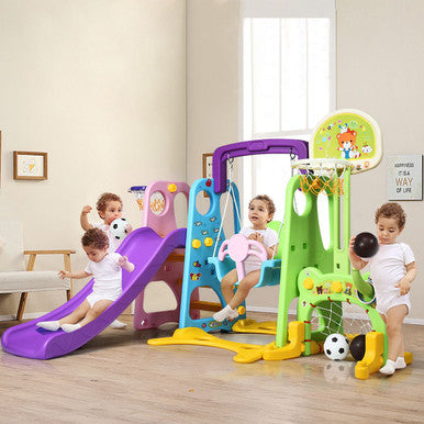 6-in-1 Toddler Climber and Swing Set