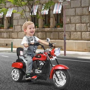 Kids' 6V 3-Wheel Ride-on Motorbike with Horn & Headlight