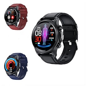 696 E400 Slimme horloge 1.39 inch(es) Slimme armband Smartwatch Bluetooth ECG  PPG Temperatuurbewaking Stappenteller Compatibel met: Android iOS Heren Berichth