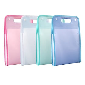 Saco de armazenamento de papel pasta portátil multi-camada grande capacidade saco de órgão estudante estudo papelaria escola primária pasta de papel