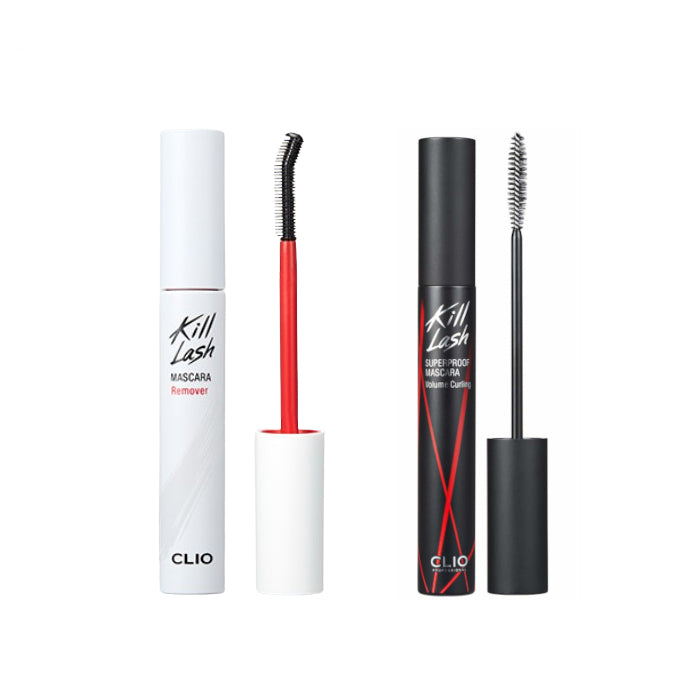 CLIO - Kill Lash Superproof Mascara 02 Volume Curling + Remover Set