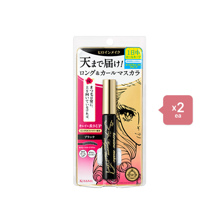 [Deal] ISEHAN - Kiss Me Heroine Make Long & Curl Super Waterproof Mascara (New Version) - 6g - 01 Black (2ea) Set