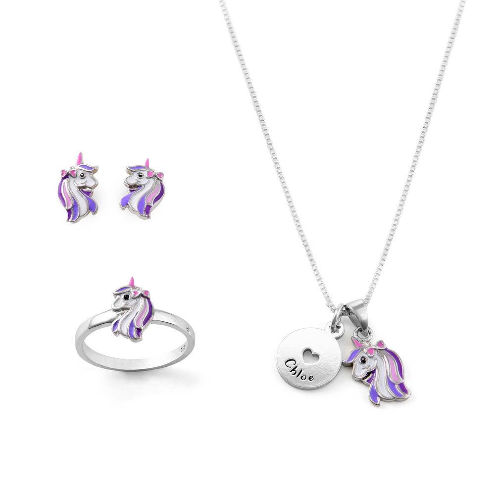 Unicorn Jewellery Set for Girls in Sterling Silver