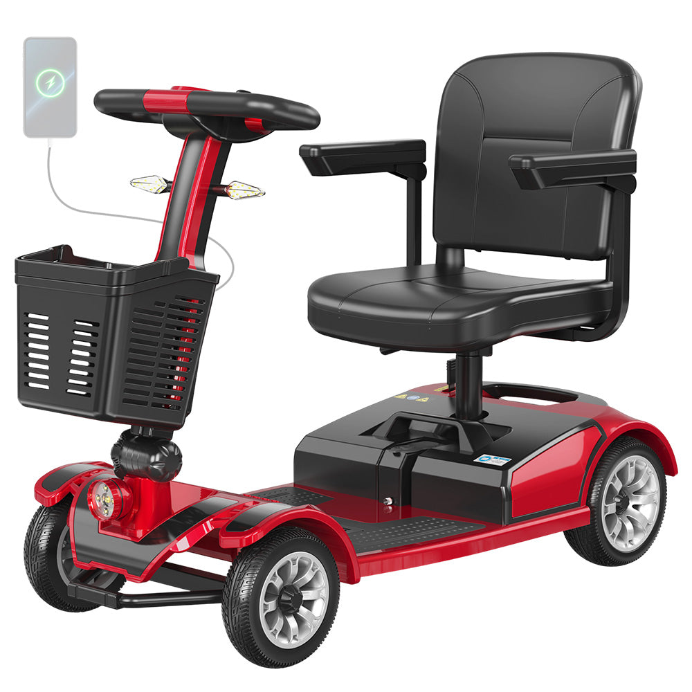 Unificare Mate Four-wheeled Scooter for the Elderly 250W 20Ah Red