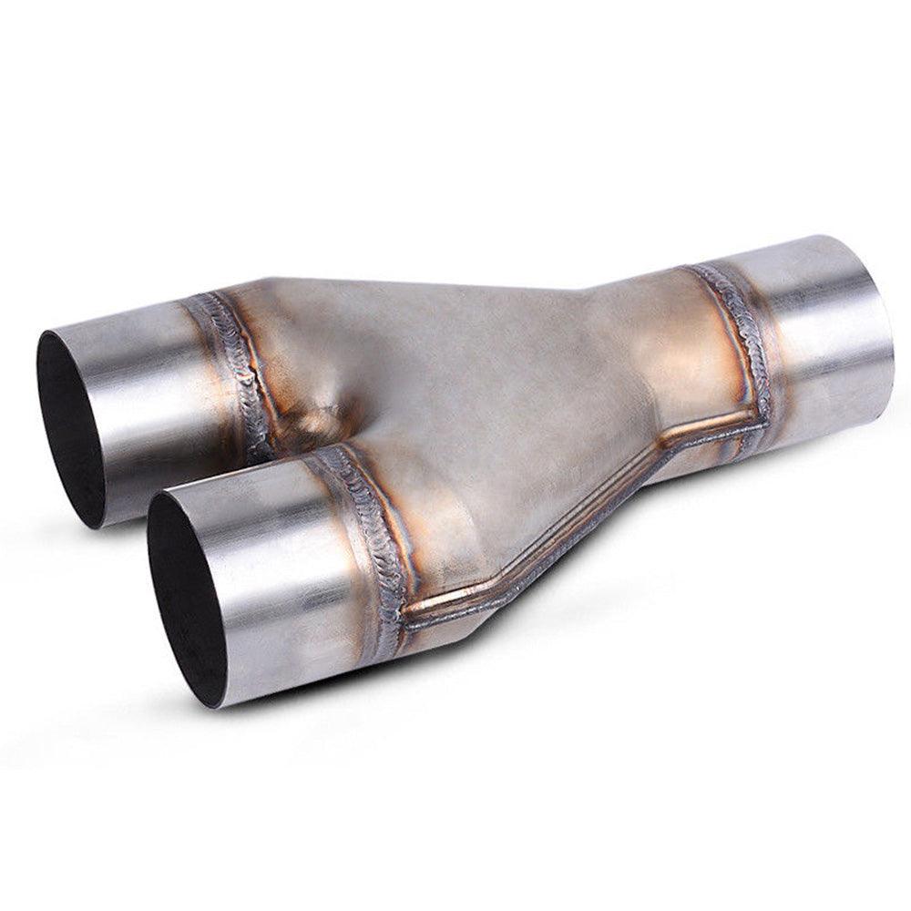 YITAMOTOR® Universal 2.5 Inch Inlet Diesel Y Pipe 2-1-2 Exhaust Muffler Tip for Truck
