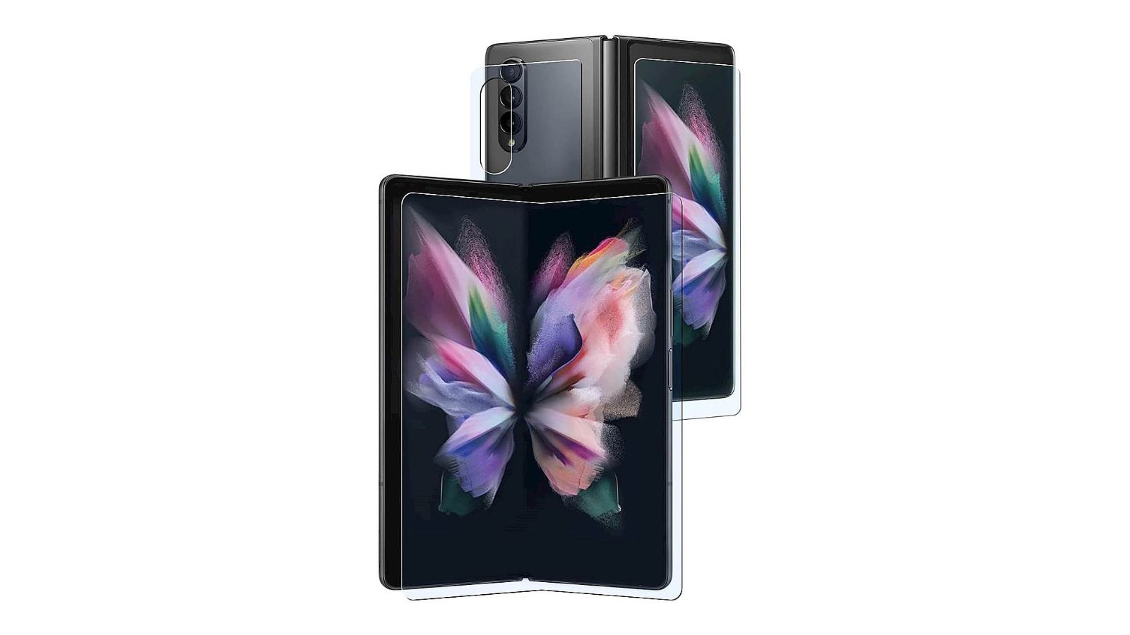 Sahara Case ZeroDamage Glass Screen Protector for Smartphones: 2-Pack Samsung Galaxy Z Fold3 5G