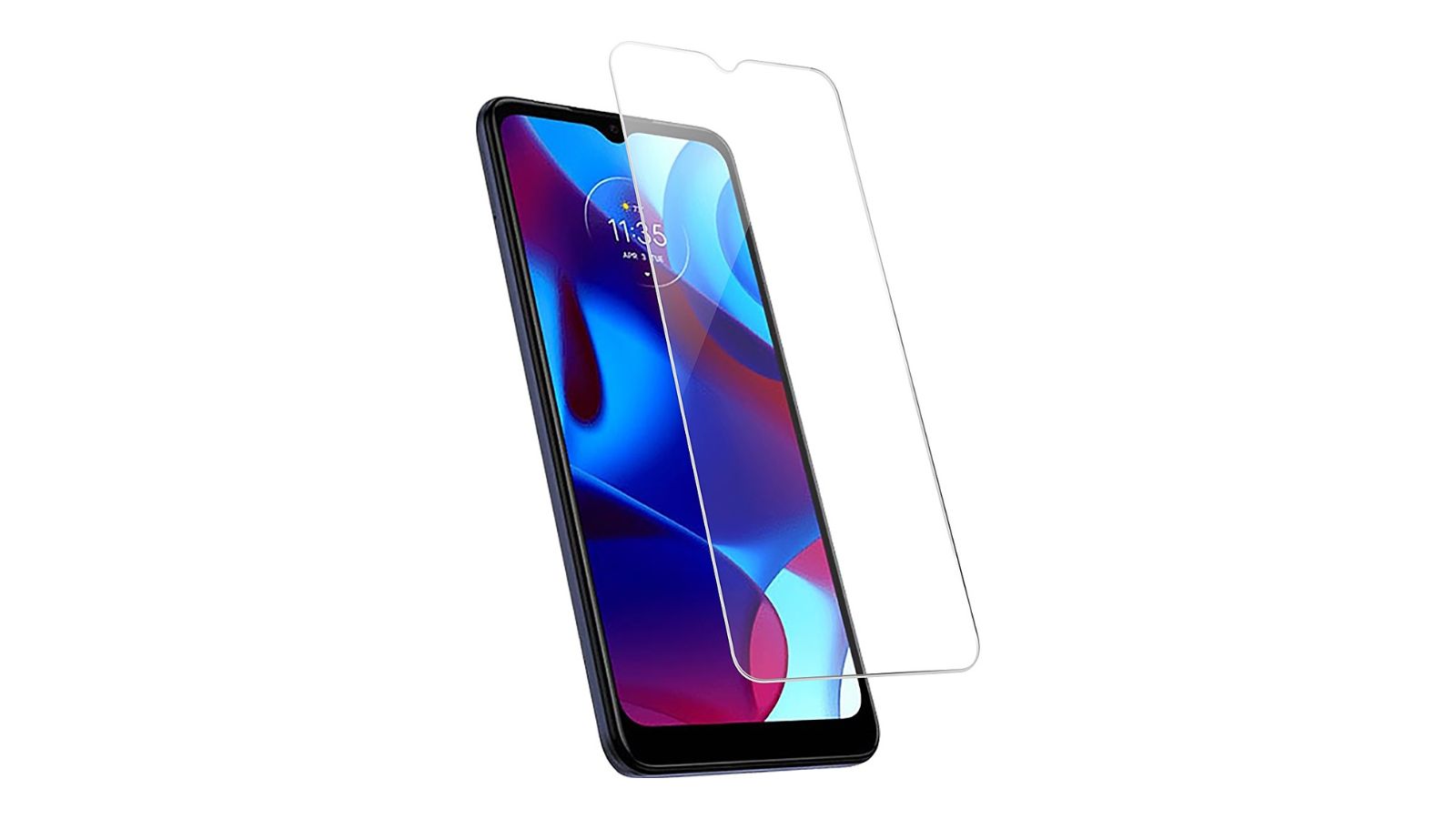 Sahara Case ZeroDamage Glass Screen Protector for Smartphones: 2-Pack Motorola Moto G Pure