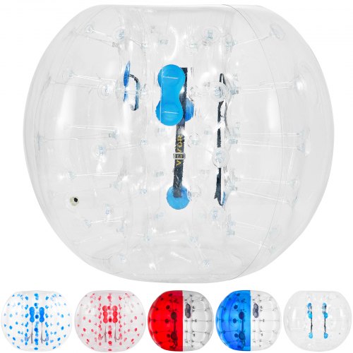 VEVOR Inflatable Bumper Ball 5 FT - 1.5M Diameter, Bubble Soccer Ball, Blow It Up in 5 Min, Inflatable Zorb Ball for Adults or Children (5 FT, Transpa