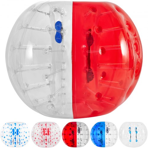 VEVOR Inflatable Bumper Ball 5 FT - 1.5M Diameter, Bubble Soccer Ball, Blow It Up in 5 Min, Inflatable Zorb Ball for Adults or Children (5 FT, Red)