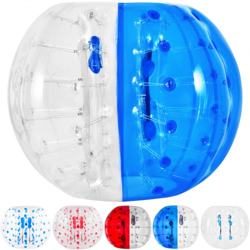 VEVOR Inflatable Bumper Ball 5 FT - 1.5M Diameter, Bubble Soccer Ball, Blow It Up in 5 Min, Inflatable Zorb Ball for Adults or Children (5 FT, Blue)