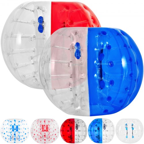 VEVOR 2PCS Inflatable Bumper Ball 5 FT - 1.5M Diameter, Bubble Soccer Ball, Blow It Up in 5 Min, Inflatable Zorb Ball for Adults or Children (5 FT, Re