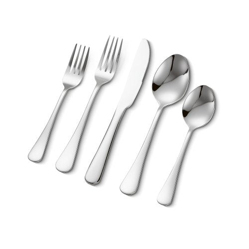 VEVOR 30-Piece Silverware Set, Food-Grade Stainless Steel Flatware Utensils, Mirror Finished Cutlery Set, Dishwasher Safe Eating Tableware for Kitchen