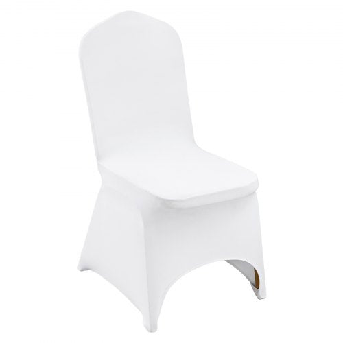 VEVOR 50pcs Chair Cover Wedding Spandex White Chair Covers Stretch Fabric Removable Washable Protective Slipcovers for Weddings Banquets Ceremony(Arch