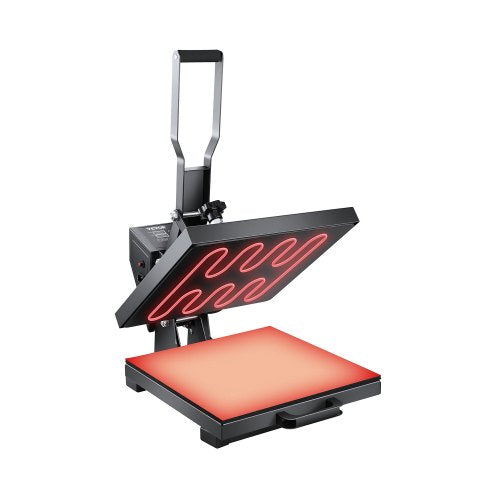 VEVOR Heat Press, 15 x 15 inch Heat Press Machine for T-shirts, Fast and Even Heating, Easy to Use, High Pressure for Digital Industrial-Quality Subli