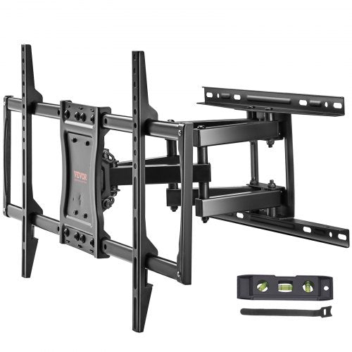 VEVOR Full Motion TV Mount Fits for Most 37-75 inch TVs, Swivel Tilt Horizontal Adjustment TV Wall Mount Bracket with 4 Articulating Arms, Max VESA 60