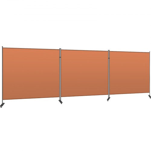 VEVOR Office Partition 216" W x 14" D x 72" H Room Divider Wall 3-Panel Office Divider Folding Portable Office Wall Divider with Non-See-Through Fabri