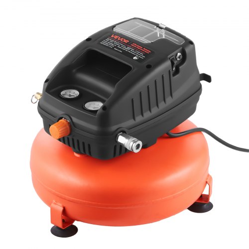 VEVOR 3 Gallon Air Compressor, 1-3HP 0.54CFM @ 90PSI Portable Pancake Air Compressor & 100PSI Max Working Pressure, Oil-Free Compressor Tank for Tire