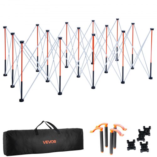 VEVOR Portable Folding Workstand, 2445 x 1255 mm Collapsible Workbench, 2724 kg Weight Capacity, No Assembly Foldable Work Stand with Storage Bag, Tab