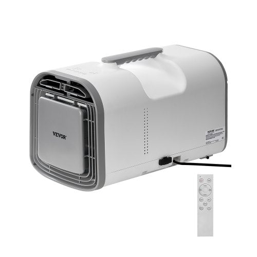 VEVOR Portable Air Conditioner, 4250 BTU 3-Speed Air Conditioning Unit with 24H Timer, Air Portable AC Adjustable from 16-32℃, Compatible with AC-DC,