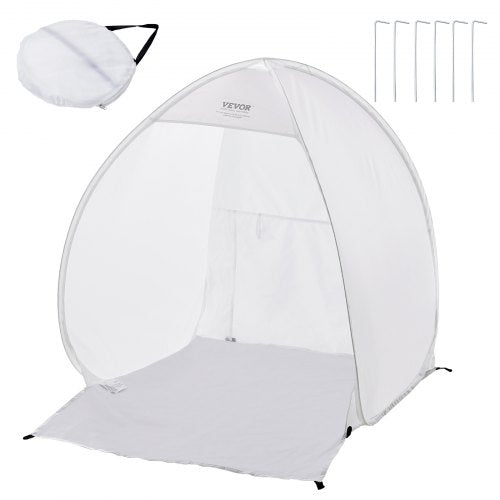 VEVOR Spray Paint Shelter, 40 x 35 x 40 in Pop-Up Portable Spray Paint Tent with Built-In Floor, Exhaust Window and Storage Bag, Foldable Paint Booth