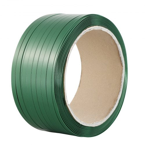 VEVOR Packaging Polyester PET Strapping Roll, 1000' Length x 0.63" Width x 0.03" Thickness, 992 lbs Break Strength, Heavy Duty Banding Pallet Strap Co