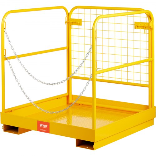 VEVOR Forklift Safety Cage Work Platform 36X36in 1200lbs Foldable for Aerial Job