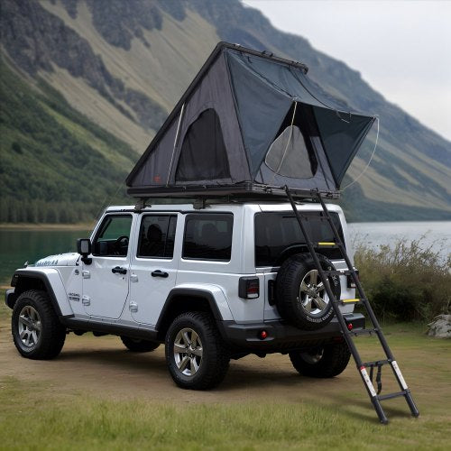 VEVOR Rooftop Tent Hard Shell, Naturnest Rooftop Tent Hardshell for 2-3 Person, Hard Shell Roof Top Tent with Telescopic Ladder Thick Mattress, Waterp