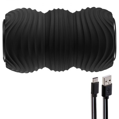 VEVOR Vibrating Peanut Massage Ball, Electric Double Lacrosse Massage Roller with 4 Intensities, Rechargeable Deep Tissue Massage Ball for Muscle Pain