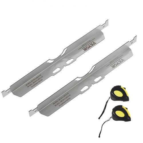 VEVOR Wheel Alignment Tool, 2-Pack Toe Alignment Toe Plates, Stainless Steel Wheel Alignment Tool Plate, Toe Angle Accurate Measurement, Includes 2 Me