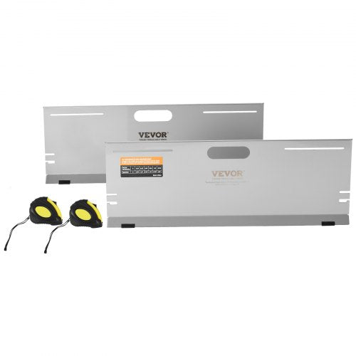 VEVOR Wheel Alignment Tool, 2-Pack Alignment Tool Toe Plates, Stainless Steel Toe Angle Measurement Tool Plate, 4 Alignment Rods and Magnetic Slots, I