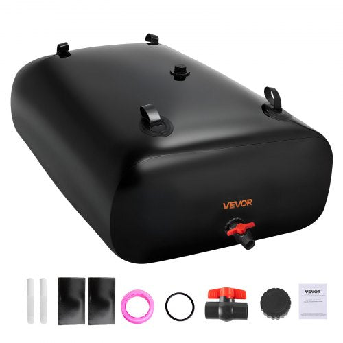 VEVOR Water Storage Bladder, 264 Gallon (1000L) Water Storage Container Tank, 1000D PVC Large Capacity Soft Bag Bladder, Collapsible Portable for Gard