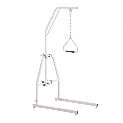 VEVOR Trapeze Bar for Bed Mobility, Bed Trapeze with Clamps and Floor Stand, 250LBS Weight Capacity Pull Up Assist Bar for Elderly, Patients & Disable