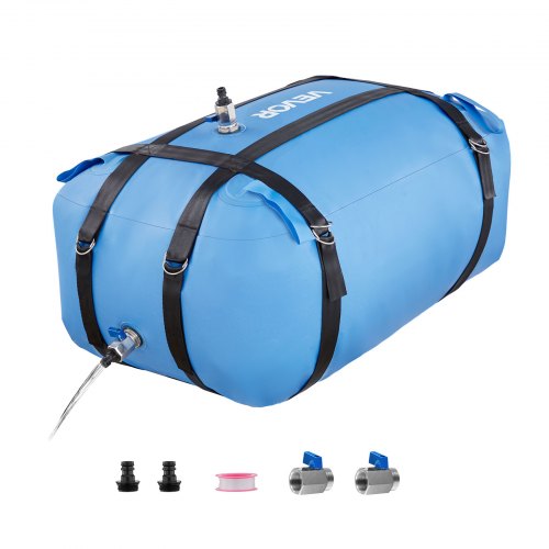 VEVOR Water Storage Bladder, 35 Gallon Large Capacity TPU Soft Water Bag, Portable & Collapsible Water Storage Containers, Leakproof & Wear-Resistant