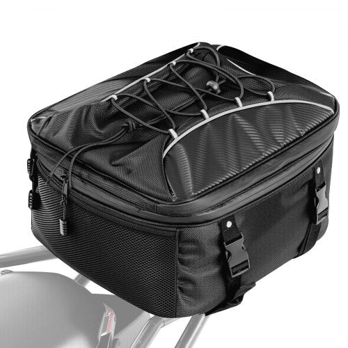 VEVOR Motorcycle Tail Bag, 22-34 L Expandable Motorcycle Rear Seat Bag with Waterproof Rain Cover, Outdoor Sports Motorbike Luggage Storage Backpack H