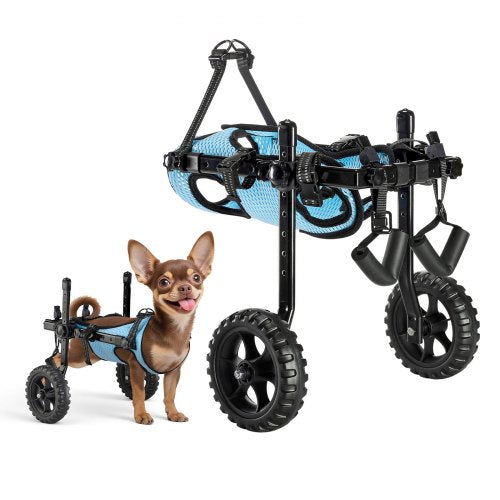 VEVOR Dog Wheelchair for Back Legs, Adjustable 2 Wheels Pet Wheelchair, Lightweight  Dog Cart with Shock-Absorbing Wheels, Mobility Support Wheel Chai