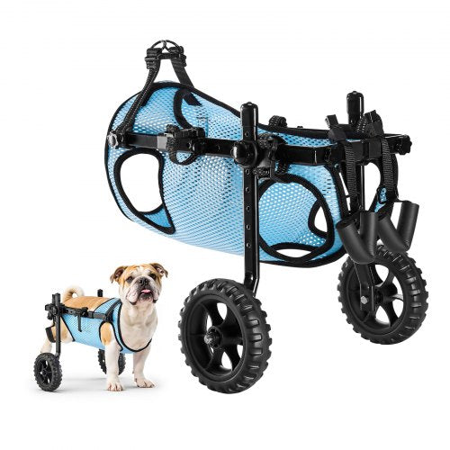VEVOR Dog Wheelchair for Back Legs, Adjustable 2 Wheels Pet Wheelchair, Lightweight  Dog Cart with Shock-Absorbing Wheels, Mobility Support Wheel Chai