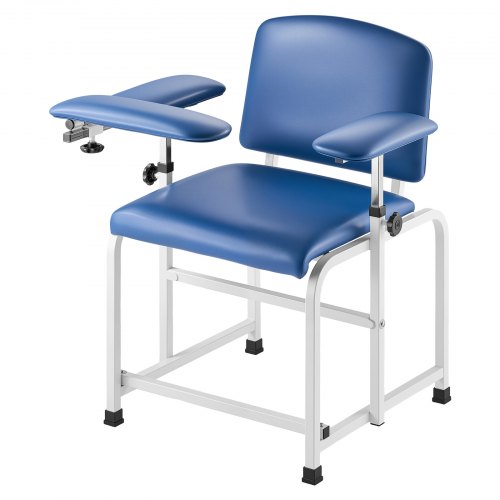 VEVOR Phlebotomy Chair, Blood Draw Chair with Adjustable Armrests and Flip Arm, 181KG-400LBS Loading Blood Drawing Medical Chair with Soft Seat, Easy-